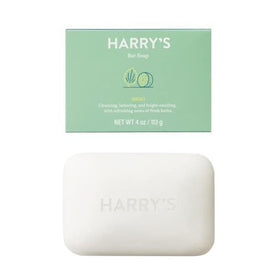 Harry's front packaging of Shiso bar soap showing four bars and scent name for easy identification