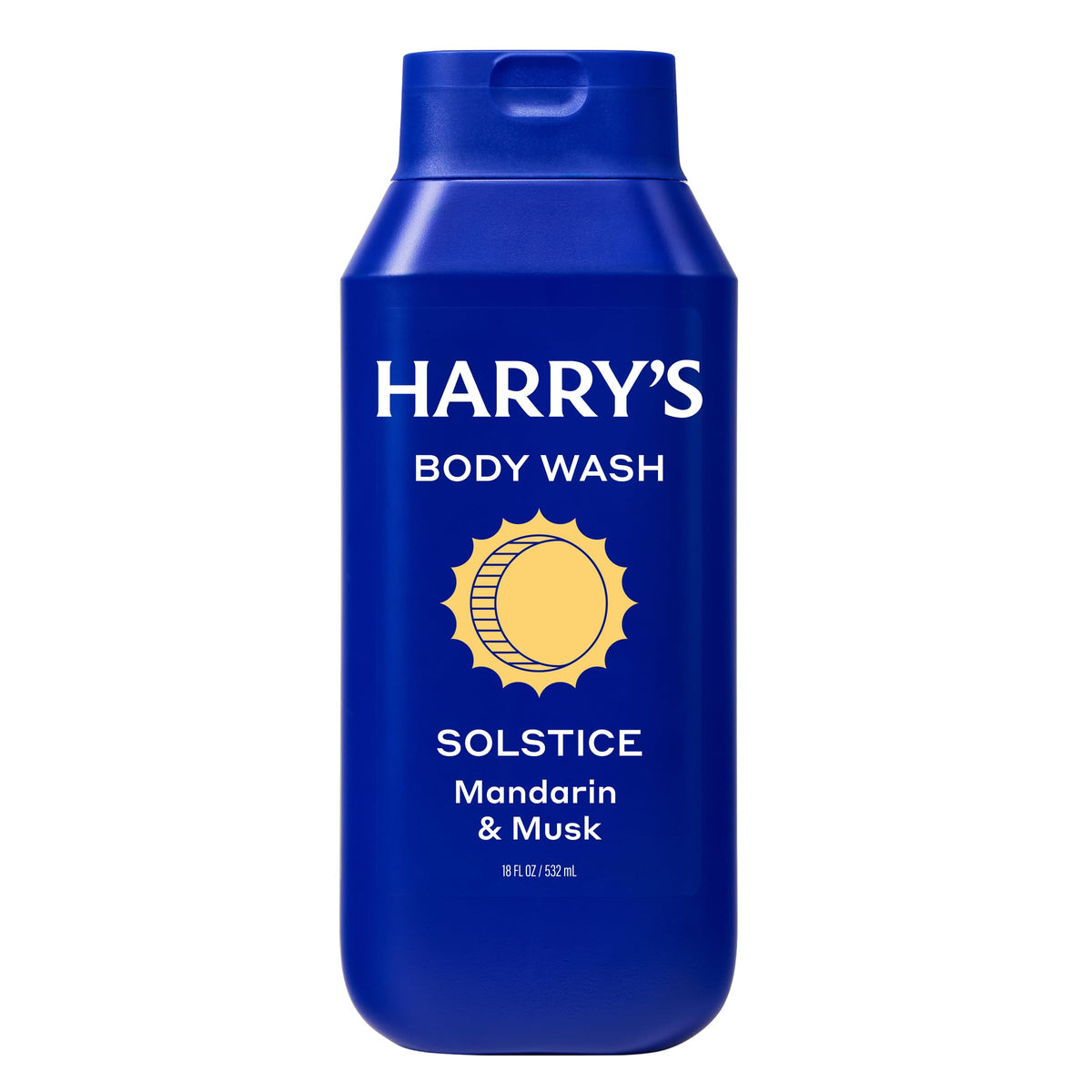 Harry's bottle in shower setting demonstrating easy use and daily refresh