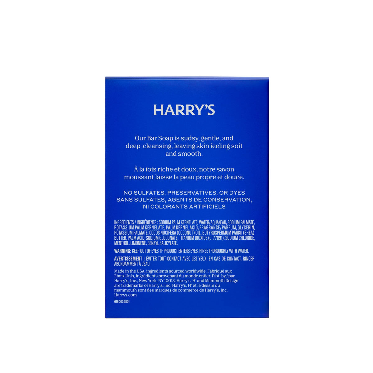 Harry's Stone bar close-up texture highlighting smooth lathering surface
