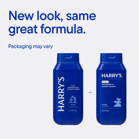 Harry's product label close-up, highlights sulfate-free and paraben-free benefits