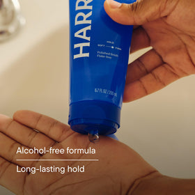 Harry's gel texture close-up highlighting smooth consistency for controlled styling