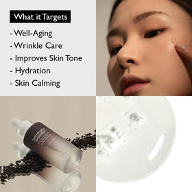 HARUHARU ampoule applied on hand showing hydration benefit