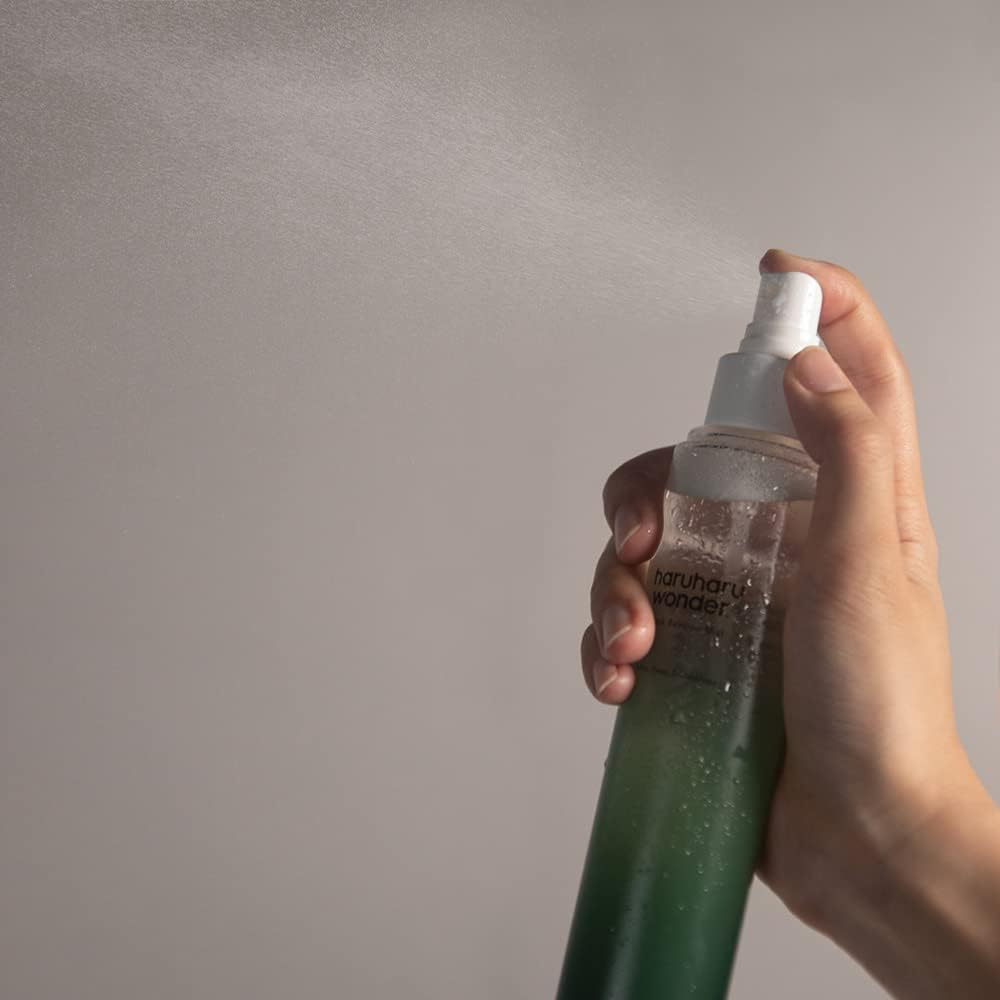 HARUHARU bottle mid-spray delivering fine mist for instant refresh