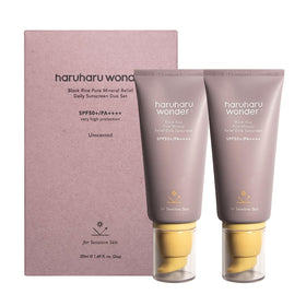 HARUHARU front packaging showing SPF50+ and product benefits