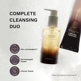HARUHARU cleansing oil pouring texture melts makeup for easy removal