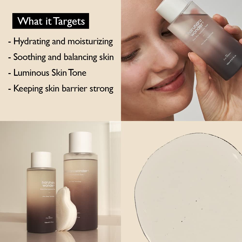 HARUHARU applied to hand showcasing easy layering and immediate skin smoothing benefit
