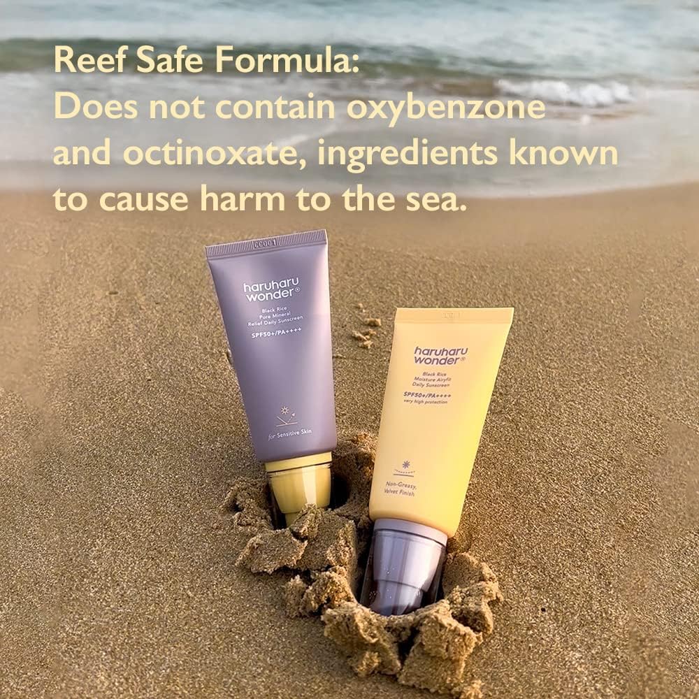 HARUHARU sunscreen applied under makeup for non-greasy finish