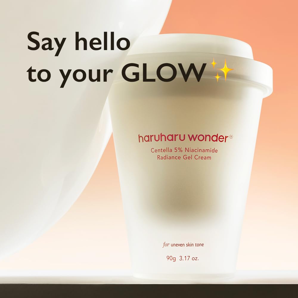 HARUHARU open jar texture highlighting lightweight gel-cream absorption