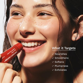 HARUHARU label detail showing vegan and microplastic-free claims