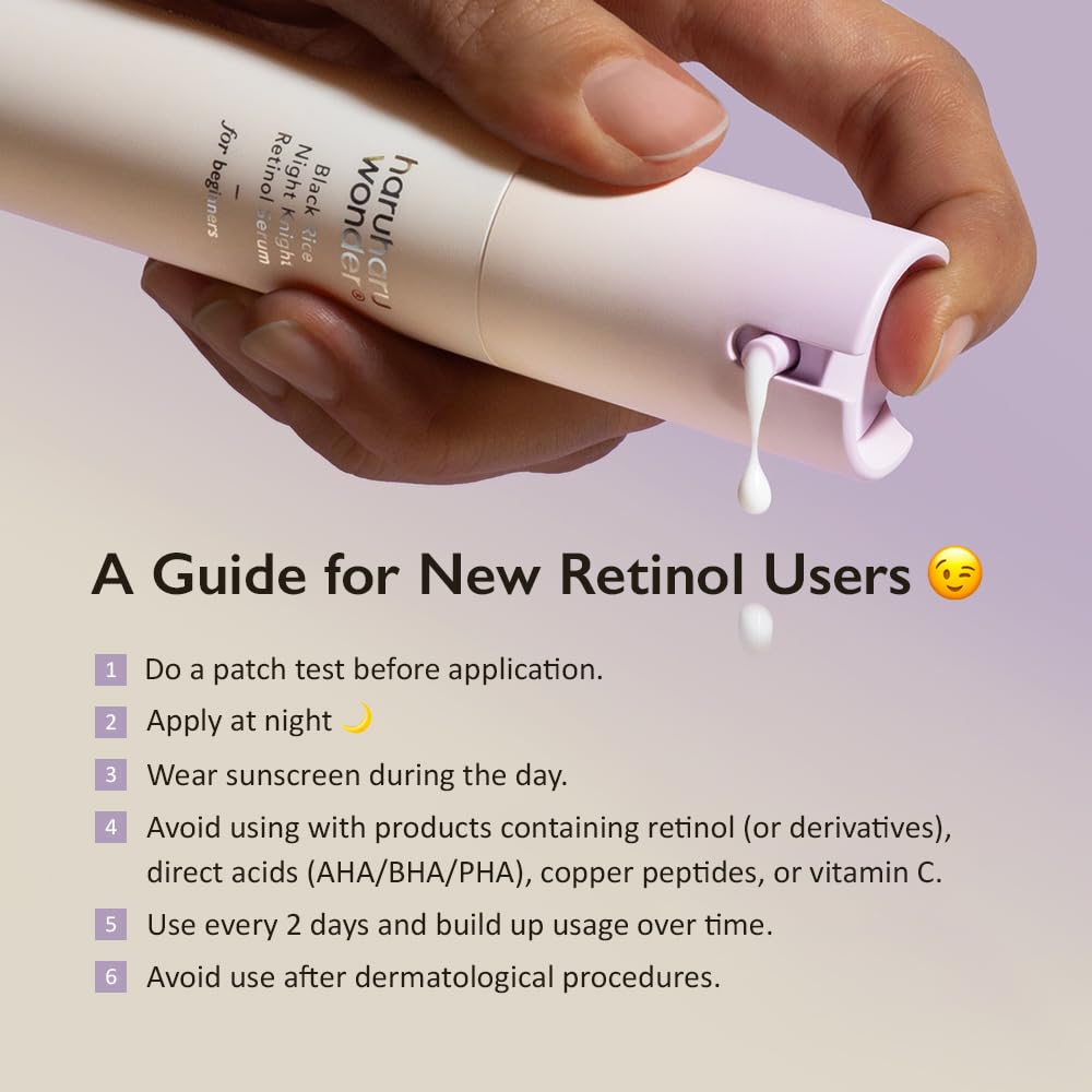 HARUHARU serum in a bathroom routine setting demonstrating easy evening use
