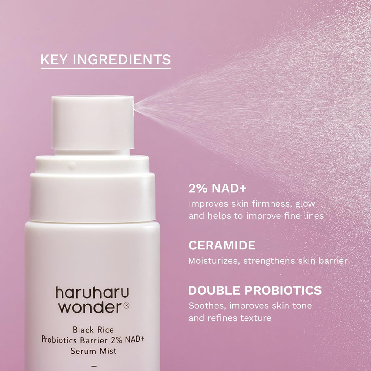 HARUHARU texture droplet on skin demonstrating quick absorption and glow
