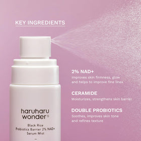 HARUHARU texture droplet on skin demonstrating quick absorption and glow