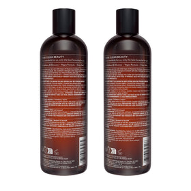 HASK argan oil before and after hair transformation showing reduced frizz