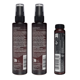 HASK product label close-up showing vegan, sulfate-free claims