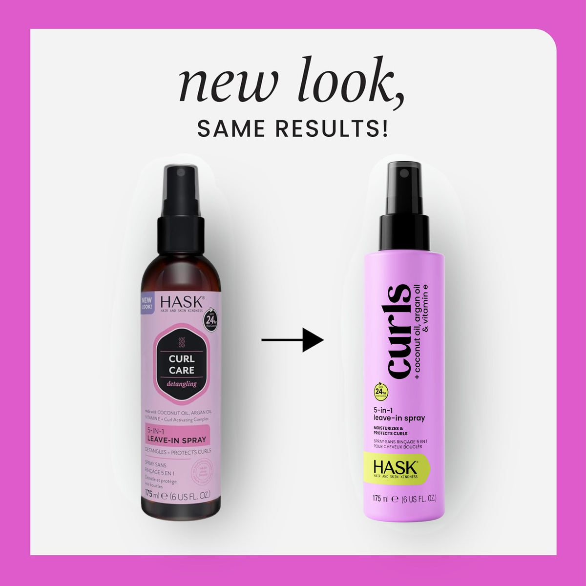 HASK leave-in spray nozzle close-up for easy targeted application