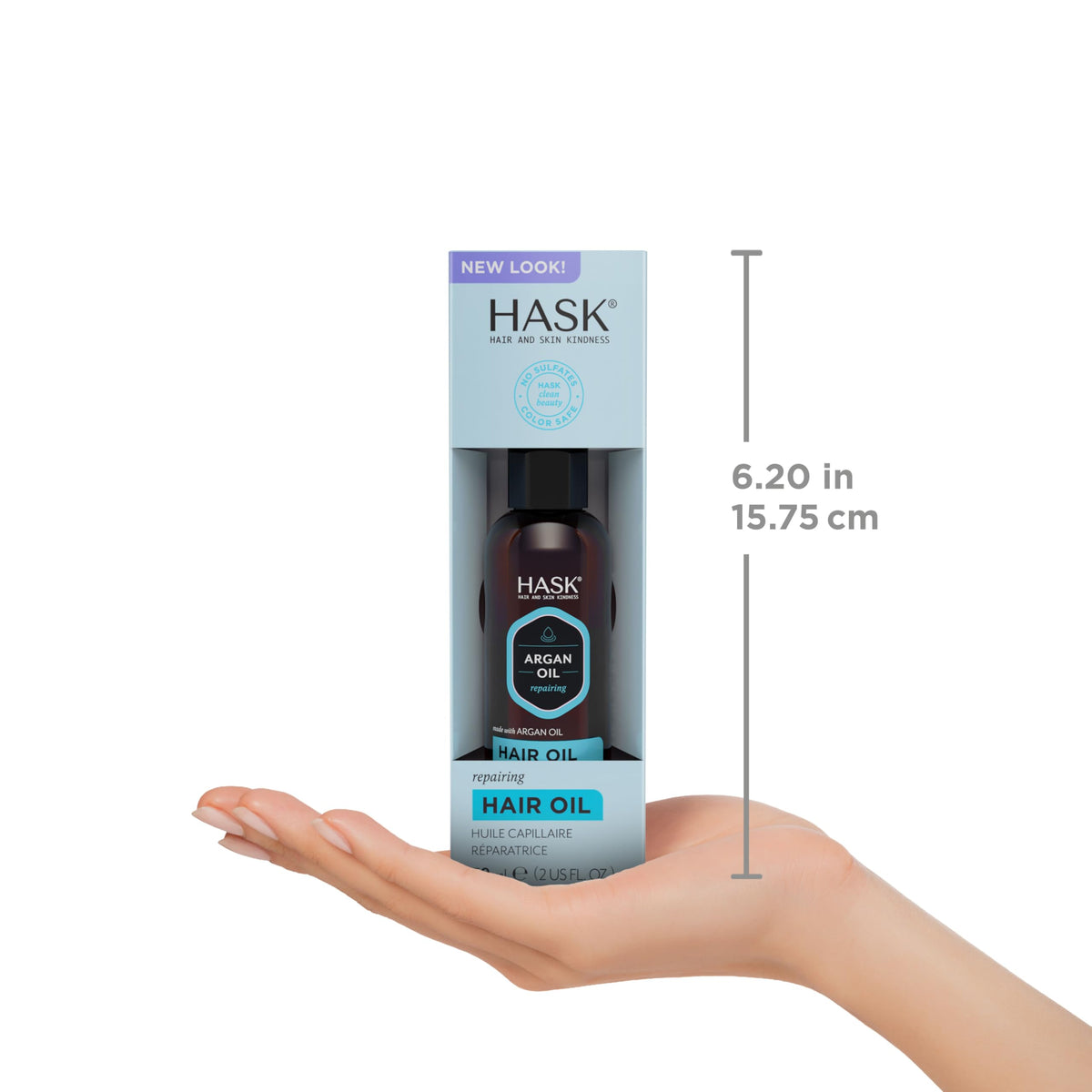 HASK two vials side-by-side emphasizing kit value and backup for daily use