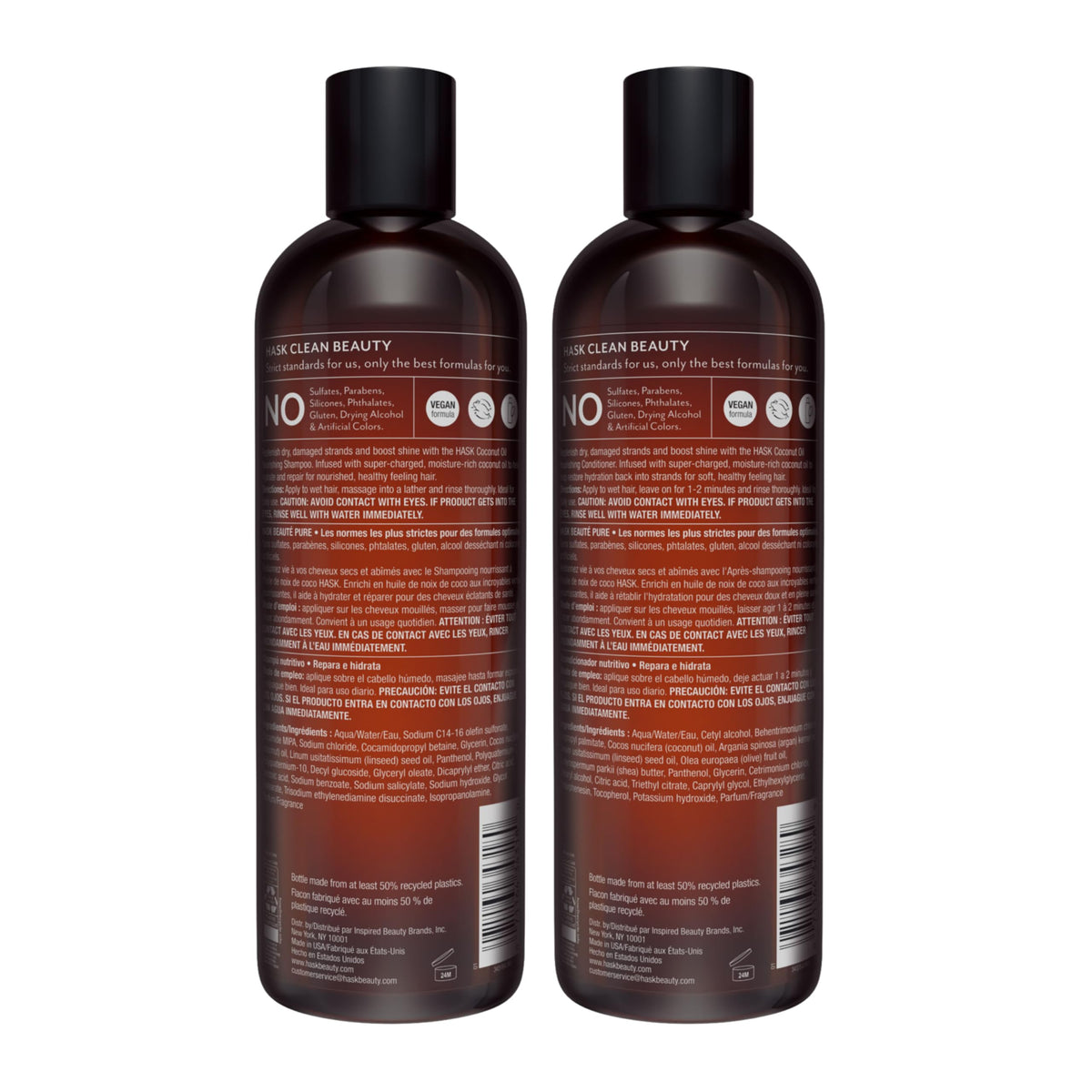 HASK coconut ingredient close-up conveying natural moisture benefit