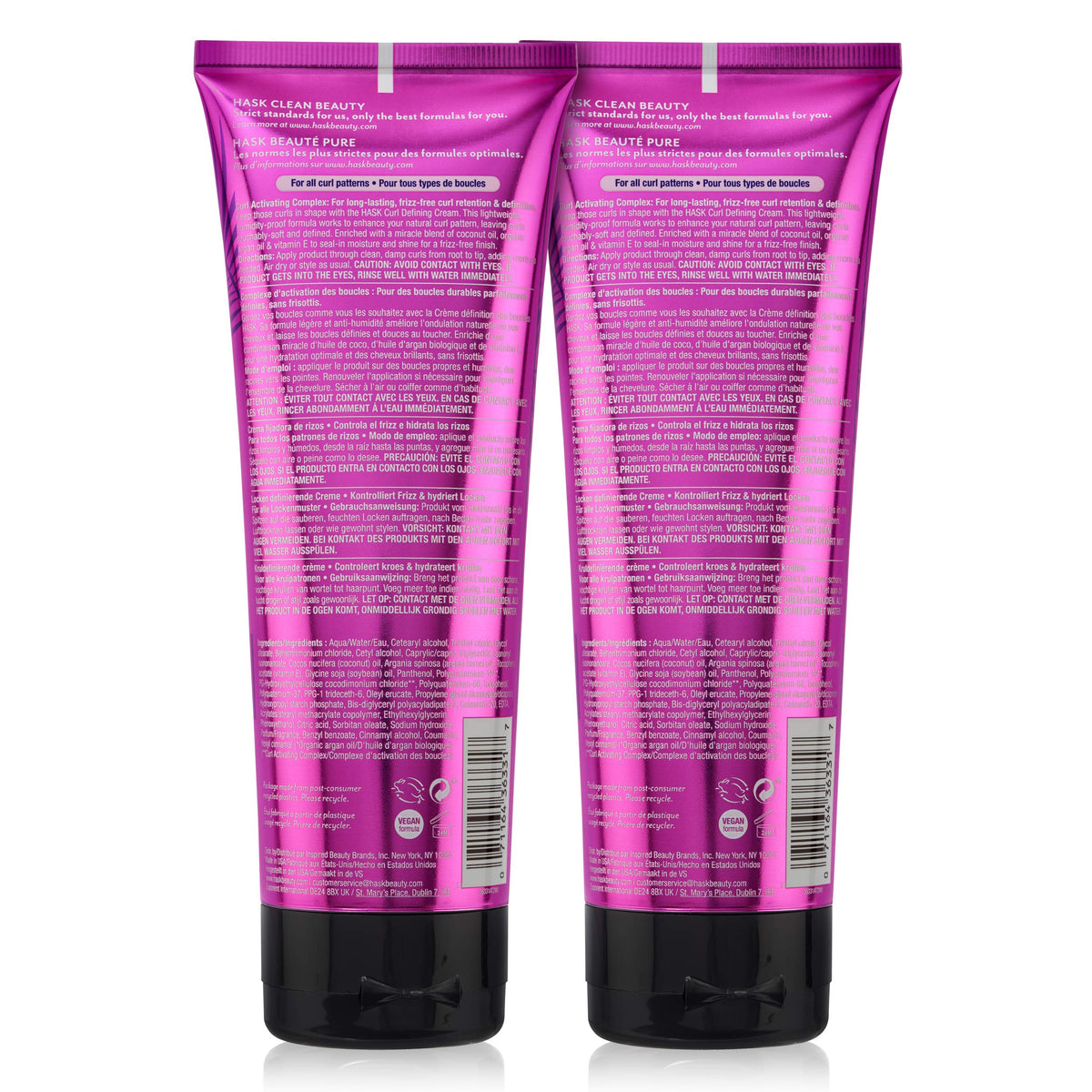 HASK being applied to damp curls to enhance definition and reduce frizz