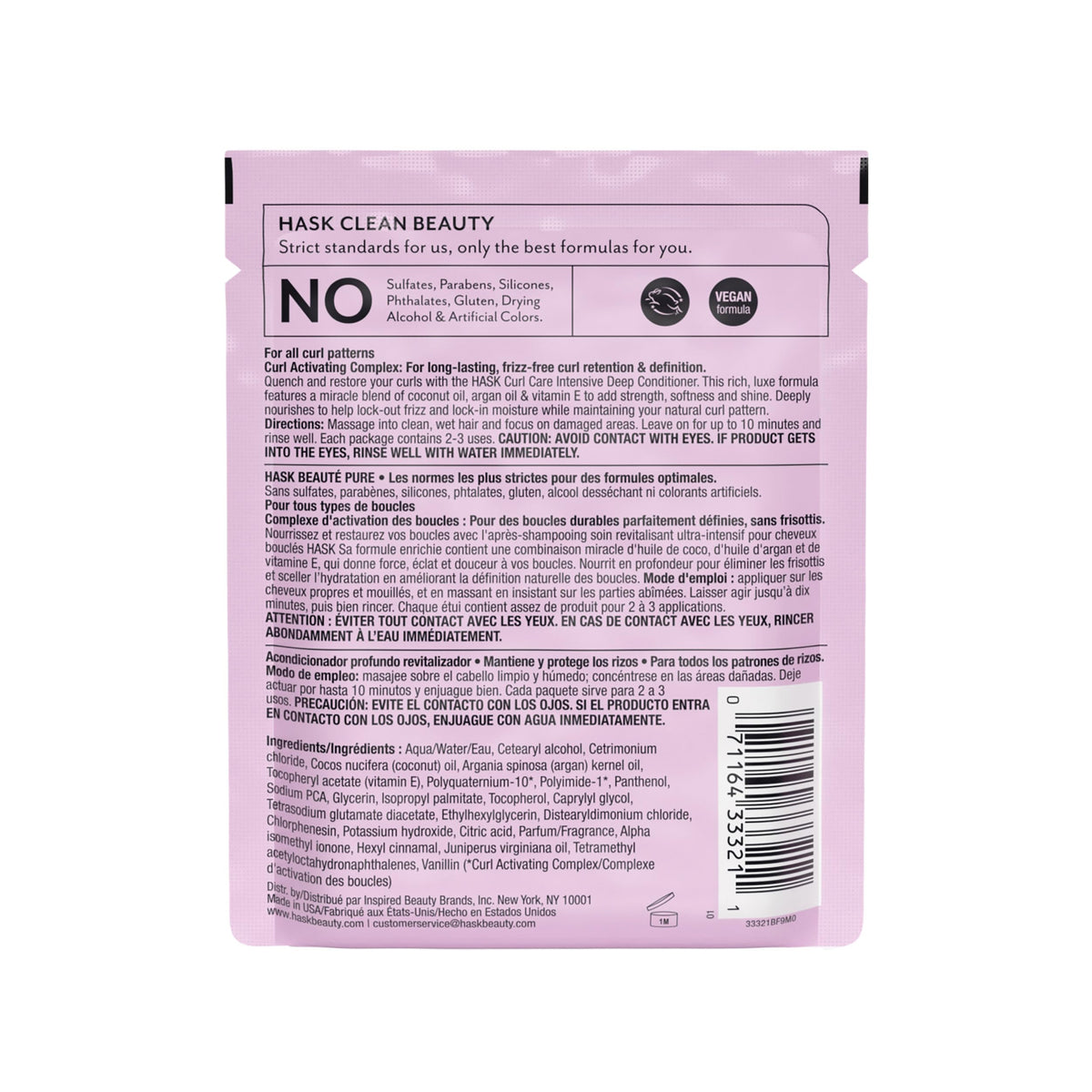 HASK pack size beside hand for scale, six treatments convenience benefit