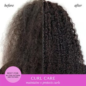 HASK shampoo texture close-up showing creamy, moisturizing formula benefit