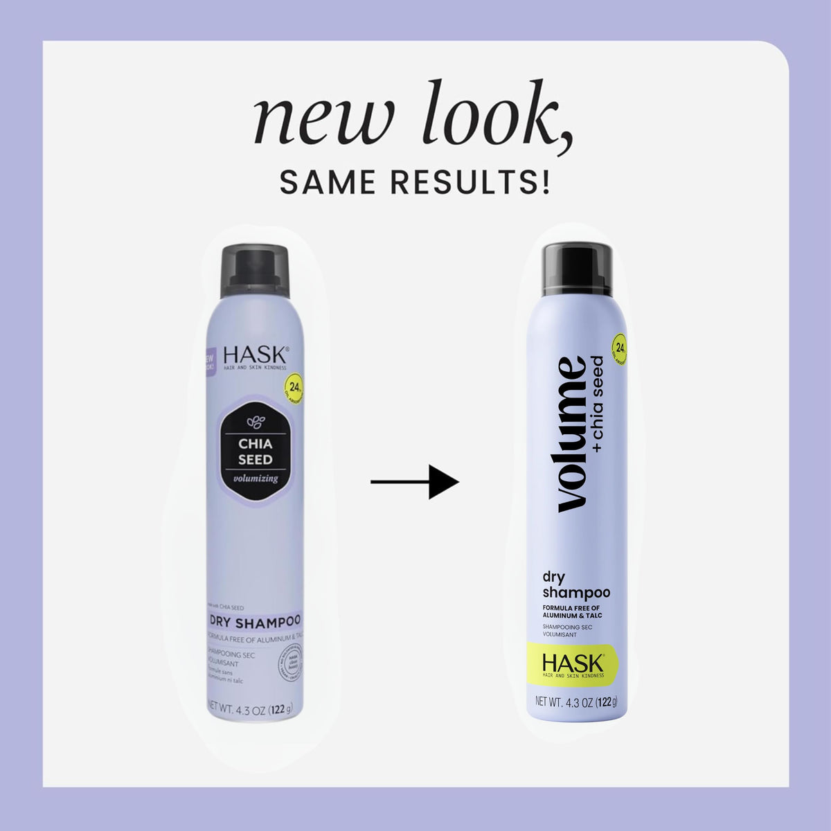 HASK dry shampoo being sprayed at roots for instant lift