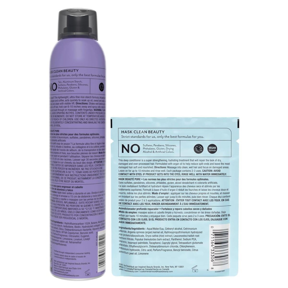 HASK product size comparison in hand to show portable, travel-friendly convenience