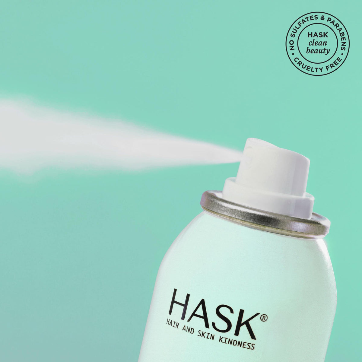 HASK kit held in hand to show product scale and travel-friendly convenience