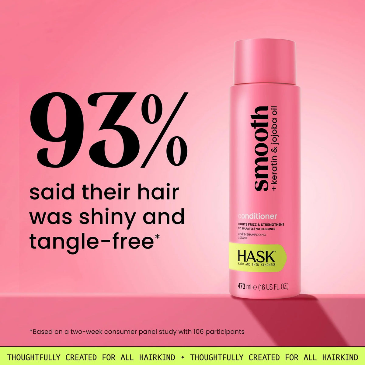 HASK jojoba oil and keratin visual emphasizing natural ingredient boost
