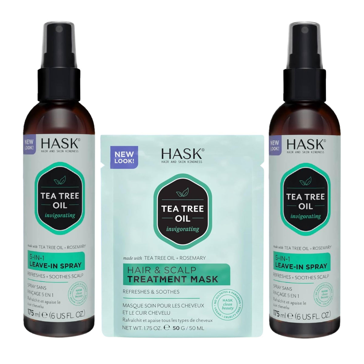 HASK front packaging showing label and duo kit benefits