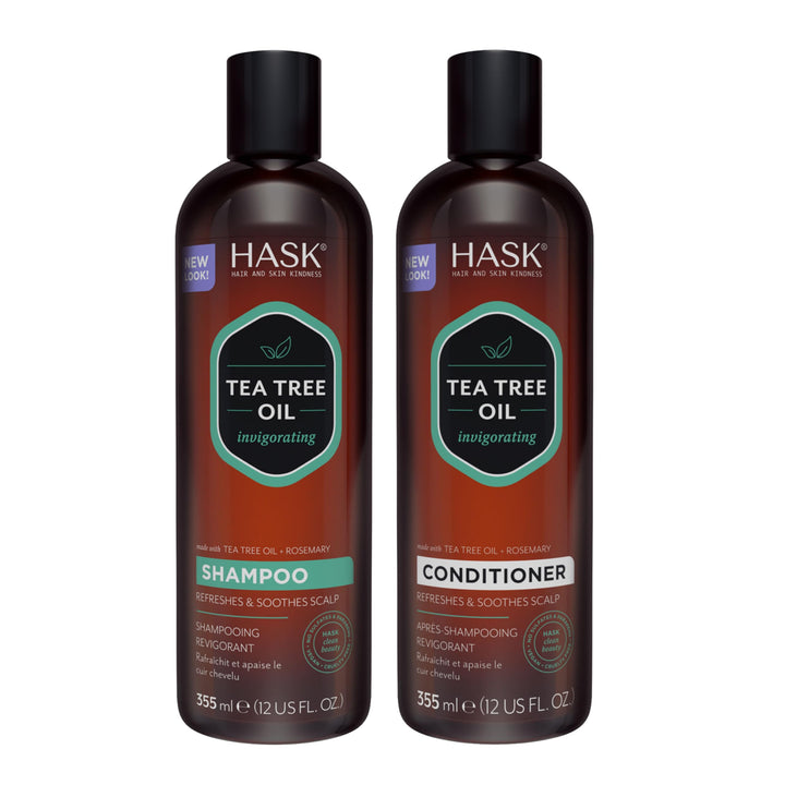 HASK front packaging showing shampoo and conditioner for refreshing cleanse