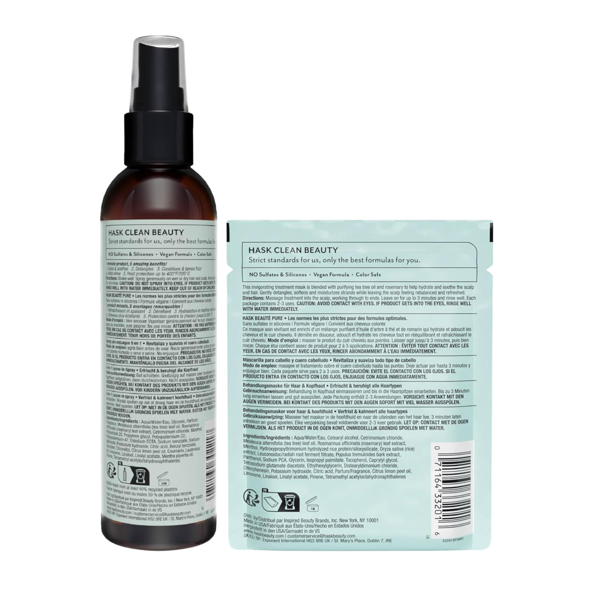HASK kit packed in travel pouch for easy on-the-go protection