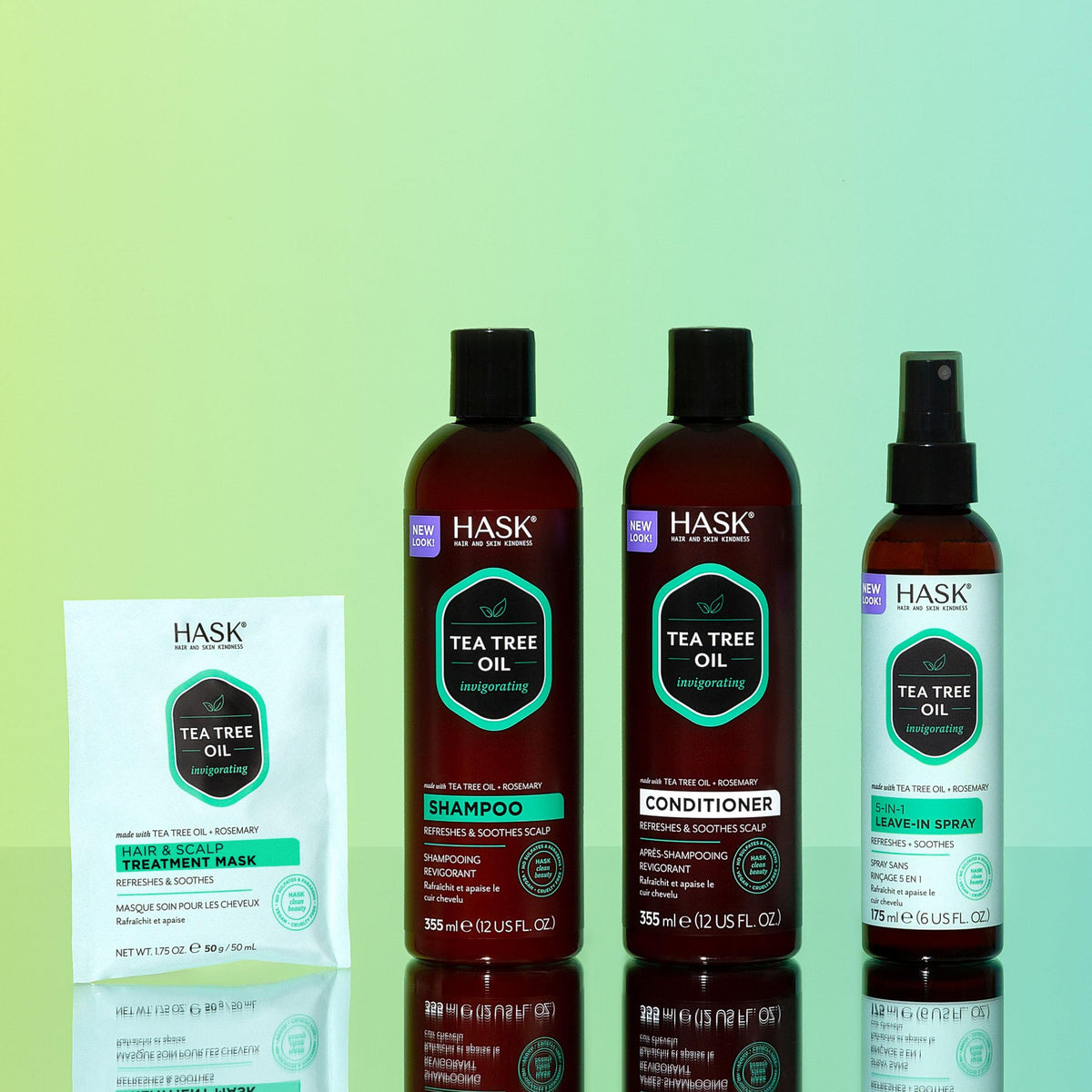 HASK products packed in travel pouch showing portability and on-the-go styling benefits