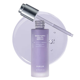 HAUA front packaging showing serum bottle and label, conveys premium wrinkle care