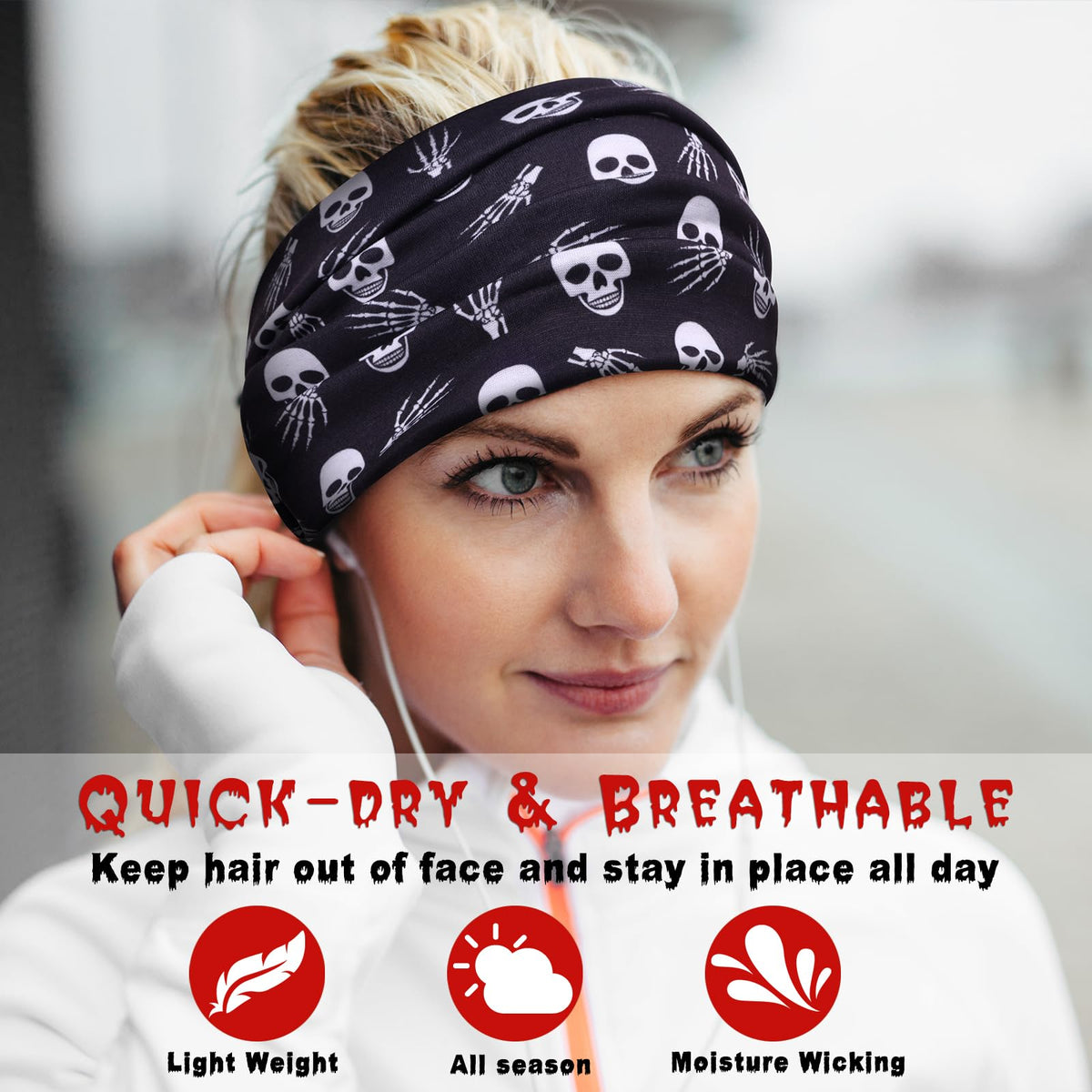 HAUHC six headbands laid flat to show size and variety, helpful for gifting and party-ready sets