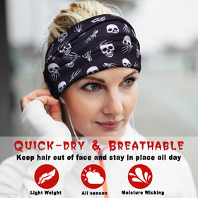 HAUHC six headbands laid flat to show size and variety, helpful for gifting and party-ready sets