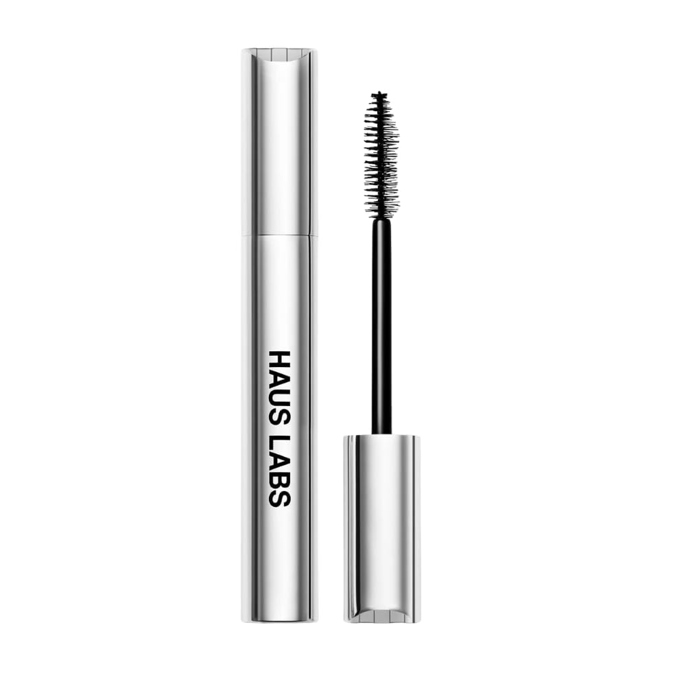 Haus Labs Black Onyx front packaging showing brush and deep black finish for dramatic volume