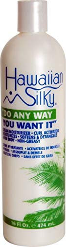 Hawaiian Silky cream activator front packaging showing twin-tube pack for consistent mixing