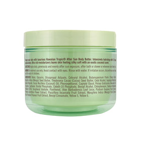 Hawaiian Tropic jar inside a beach bag for a lifestyle scene that emphasizes post-sun care