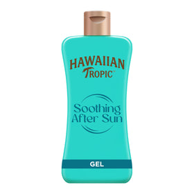 Hawaiian Tropic front packaging showing 200ml tube and soothing benefit