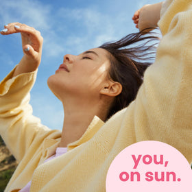 Hawaiian Tropic tube inside travel bag for convenient portability