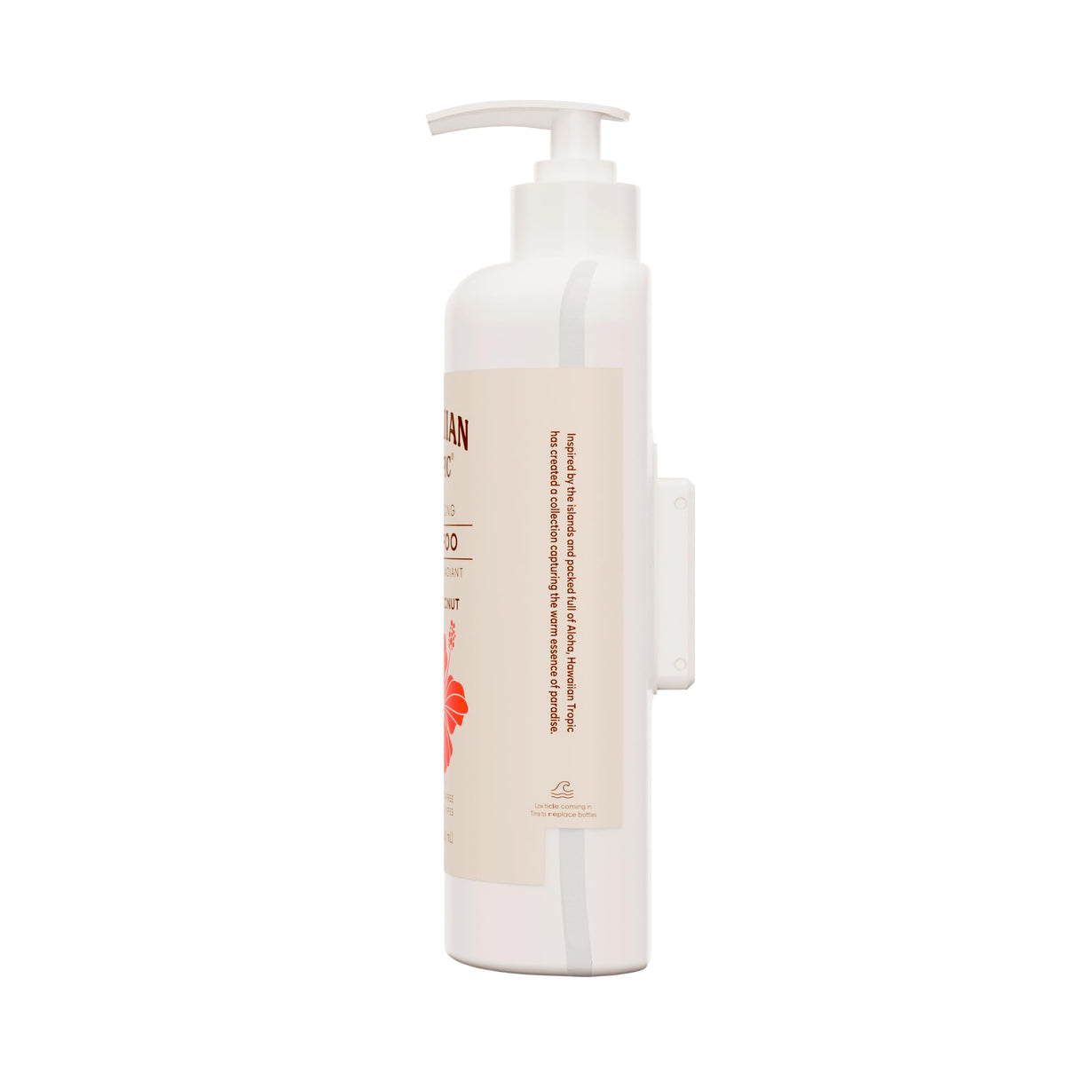 Hawaiian Tropic shampoo in a modern bathroom showing upgraded guest presentation