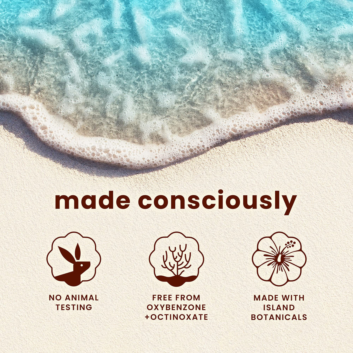 Hawaiian Tropic applied at beach for lightweight protection during activities