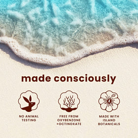 Hawaiian Tropic applied at beach for lightweight protection during activities