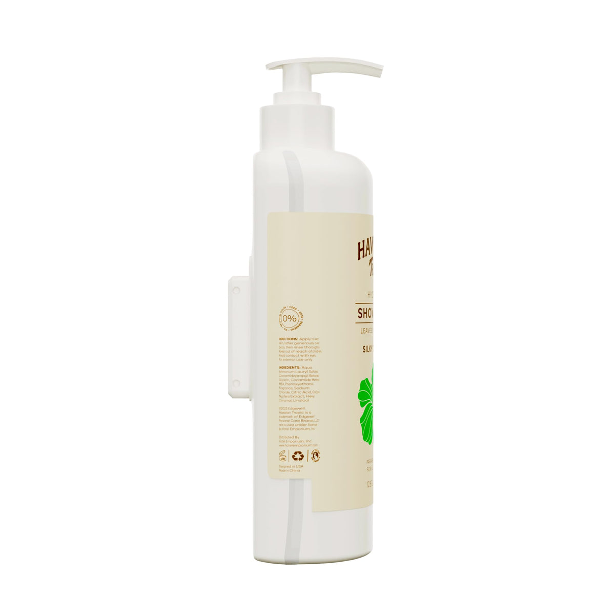 Hawaiian Tropic shampoo lather texture on palm showing rich foam and gentle cleanse