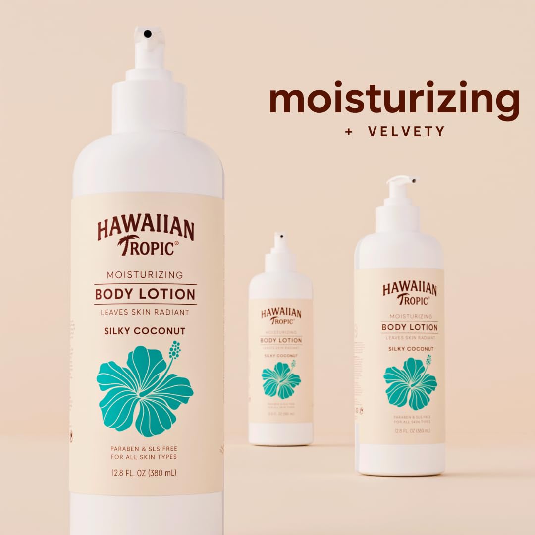 Hawaiian Tropic tamper-proof pump detail that prevents contamination
