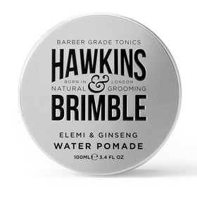 Hawkins & Brimble front jar showing clean packaging and easy storage benefit