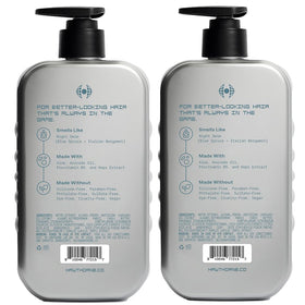 Hawthorne conditioner lifestyle bathroom vanity scene conveying grooming routine benefit