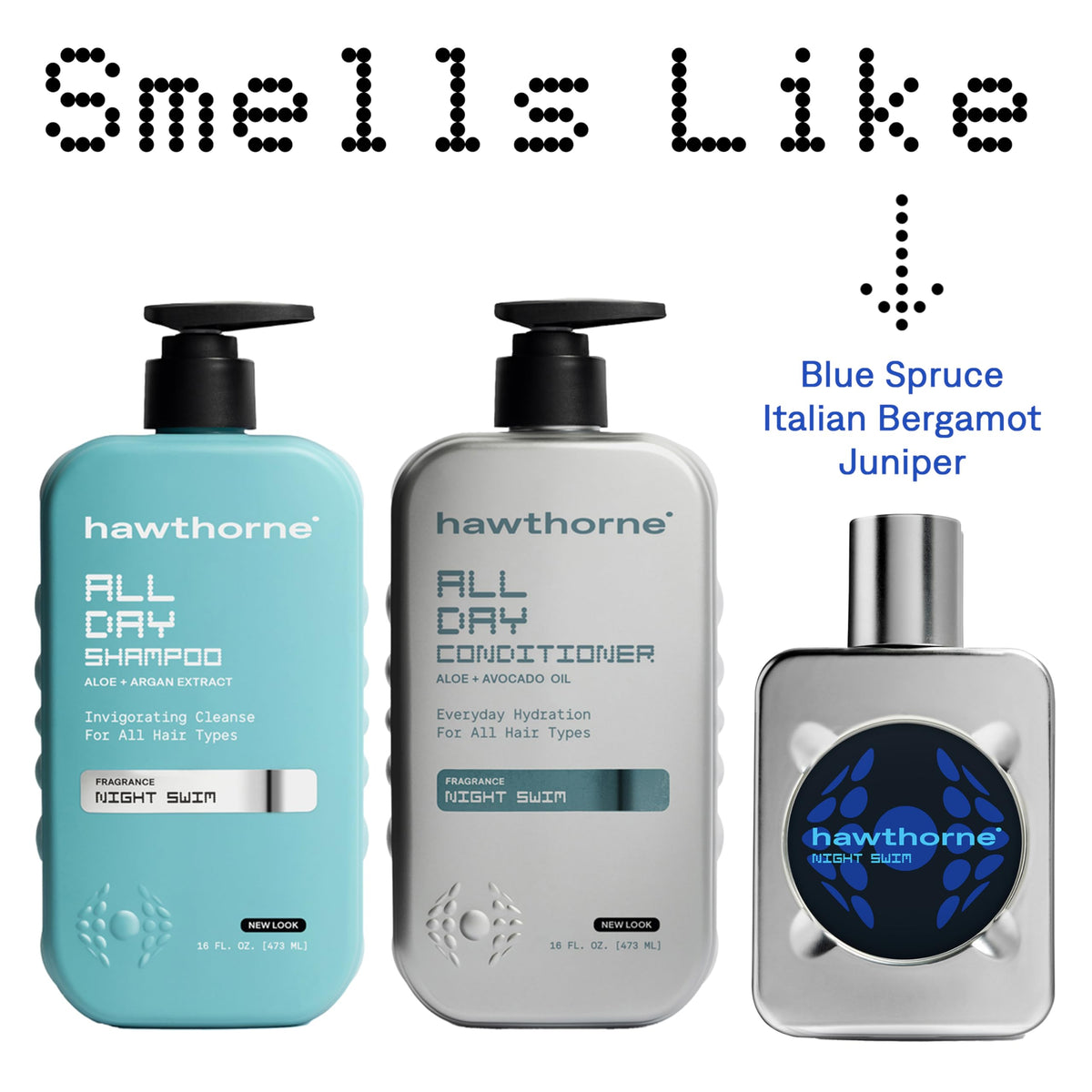 Hawthorne conditioner applied in shower to demonstrate ease of use and quick rinsing benefit