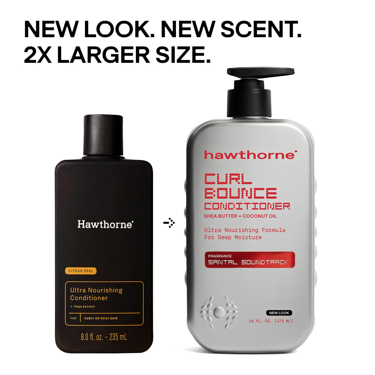 Hawthorne conditioner applied to wet curls demonstrating easy detangling