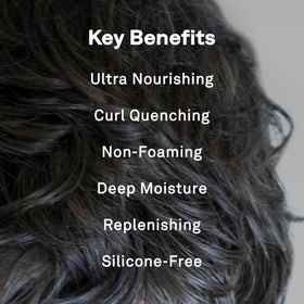 Hawthorne in-shower use on curly hair showing easy application